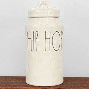 Rae Dunn Artisan Collection By Magenta‎ "Hip Hop" Tall Canister Dimples 2014